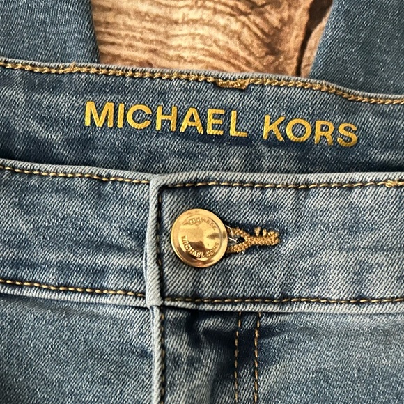 Michael Kors Selma Cropped Wide-Leg Jeans Size 8 - Picture 2 of 8